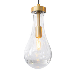 Glam Cluster 13-Light Teardrop Glass Linear Island Pendant
