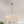 Brass Halo Ribbed Glass Globe Bubble Ring Chandelier