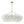 Brass Halo Ribbed Glass Globe Bubble Ring Chandelier