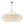 Brass Halo Ribbed Glass Globe Bubble Ring Chandelier