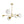 Load image into Gallery viewer, Wind-Vane Tiered 3-Light Opal Glass Globe Sputnik Chandelier
