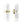 Brass White Tulip 2-Light Up Down Hourglass Vanity Wall Sconce