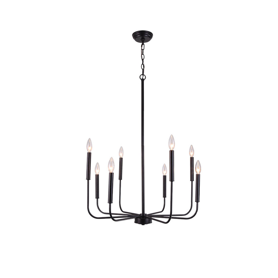 Candle Style Simple Metal Chandelier