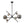 Celestial 6-Light Smoked Glass Globe Adjustable Sputnik Chandelier