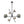 Celestial 6-Light Smoked Glass Globe Adjustable Sputnik Chandelier