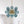 Cluster Blue Glass Bubble Chandelier