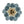 Cluster Blue Glass Bubble Chandelier