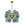 Load image into Gallery viewer, Cluster Blue Glass Bubble Chandelier
