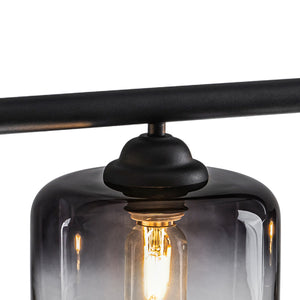 Contemporary 3-Light Gradual Smoked Glass Island Chandelier