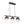 Contemporary 3-Light Gradual Smoked Glass Island Chandelier