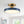 Contemporary Brass Blue Round LED Semi Flush Lighting