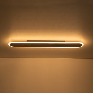 Contemporary Long Oval Warm Dimmable LED Ceiling Light