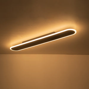 Contemporary Long Oval Warm Dimmable LED Ceiling Light
