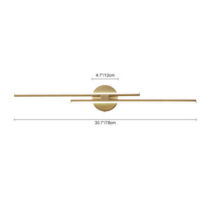 Contemporary Dimmable Linear LED Semi Flush Mount Light