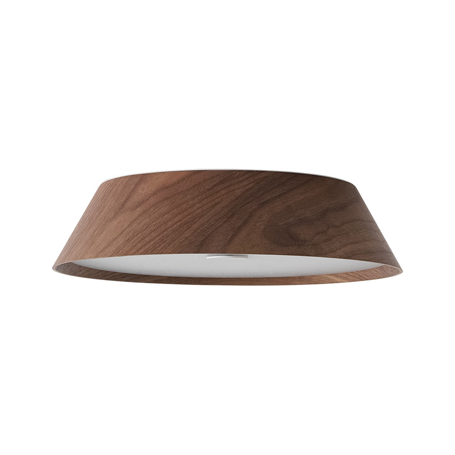 Farmhouse Wood Grain Dimmable LED Round Flush Mount Light