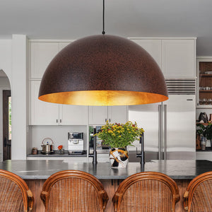 Industrial Oversized Large Metal Dome Pendant Light