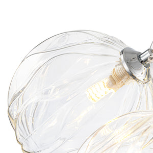 Dimmable Cluster Sculpture Texture Glass Globe Bubble Chandelier