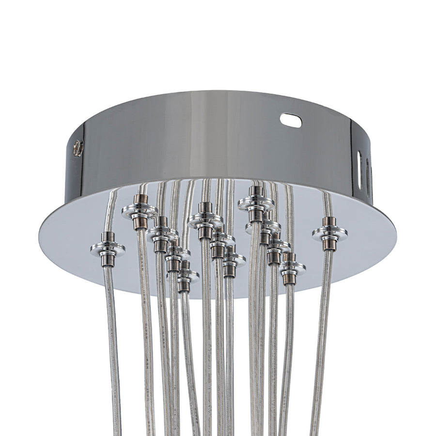 Dimmable Cluster Sculpture Texture Glass Globe Bubble Chandelier