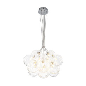 Dimmable Cluster Sculpture Texture Glass Globe Bubble Chandelier
