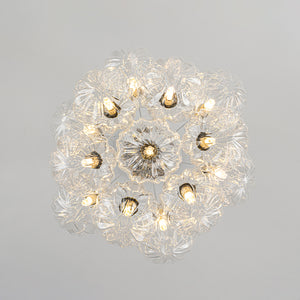 Dimmable Cluster Sculpture Texture Glass Globe Bubble Chandelier