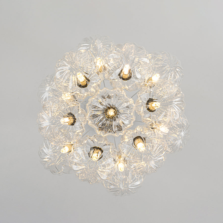 Dimmable Cluster Sculpture Texture Glass Globe Bubble Chandelier