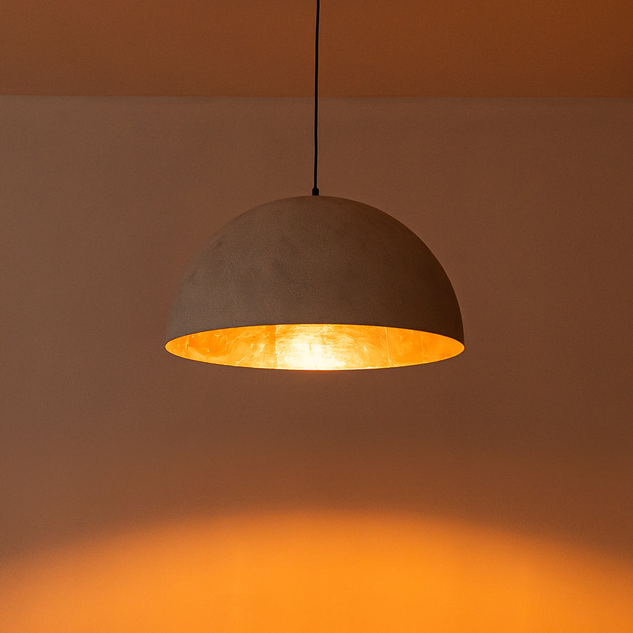 Oversized Metal Dome Pendant Light