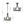 Farmhouse Metal Candle Style Wagon Wheel Pendant / Semi Flush