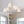 French 6-Light Tiered Fabric Cone Shade Candle Chandelier