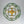 French Art Deco Brass Green Swirl Glass Round Tiered Chandelier