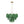 French Art Deco Brass Green Swirl Glass Round Tiered Chandelier
