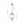 French Brass Candle Style Clear Glass Globe Pendant Light