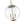 French Brass Candle Style Clear Glass Globe Pendant Light