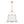 French Brass Large White Fabric Drum Lantern Chandelier