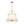 French Brass Large White Fabric Drum Lantern Chandelier