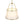 French Brass Large White Fabric Drum Lantern Chandelier