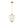 French Country 1-Light Pleated Fabric Brass Lantern Pendant