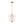 French Country 1-Light Pleated Fabric Brass Lantern Pendant