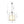 French Country 3-Light Round White Fabric Drum Lantern Pendant