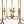 French Country Distressed Gold Candle Style Cylinder Lantern Chandelier