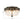 French Country Empire Draped Crystal Cage Semi Flush Mount