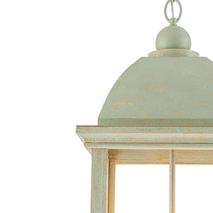 French Shabby Chic Patina Style Square Lantern Chandelier