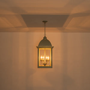 French Shabby Chic Patina Style Square Lantern Chandelier