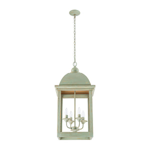 French Shabby Chic Patina Style Square Lantern Chandelier