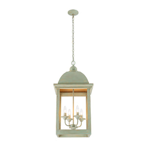 French Shabby Chic Patina Style Square Lantern Chandelier
