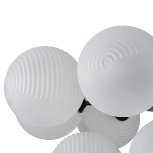 (OpenBox) Frosted Ribbed Glass Bubble Chandelier