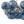 Funky Cluster Smoky Blue Glass Globe Bubble Chandelier
