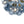 Funky Cluster Smoky Blue Glass Globe Bubble Chandelier