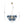 Funky Cluster Smoky Blue Glass Globe Bubble Chandelier