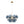Funky Cluster Smoky Blue Glass Globe Bubble Chandelier