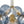 Funky Cluster Smoky Blue Glass Globe Bubble Chandelier